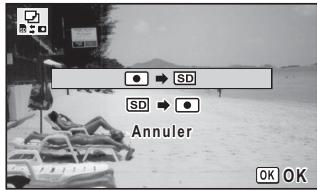 PENTAX LS465 - Copie de fichiers de la mémoire intégrée vers la carte mémoire SD - 1