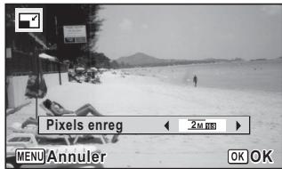 Pixels enreg < 2M SEG > MENU Annuler OK OK