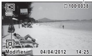 PENTAX LS465 - Appuyez sur le bouton ▶ après avoir pris une photo. - 1