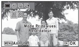 Mode Pr de vues Retardateur MENU Annuler OK OK