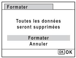 Formater Toutes les données seront supprimées Formater Annuler OK OK