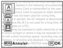PENTAX OPTIO VS20 - Appuyez sur le bouton OK. - 1