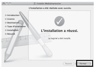 L'installation a été réalisée avec succès. Introduction Licence Destination Type d'installation Installation Résurité L'installation a réussi. Le logical a été installé. Revenir Former