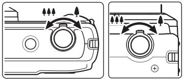 PENTAX OPTIO VS20 - Tournez le levier de zoom ou le levier de zoom pour la prise de vue verticale en mode 📷. - 1