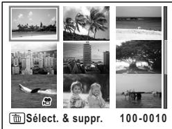 PENTAX OPTIO VS20 - Suppression des images sélectionnées - 3