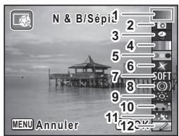 N & B/Sépti 1 2 3 4 5 6 7 8 9 10 11 12 MENUE Annuler