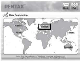 PENTAX OPTIO VS20 - Enregistrement du produit sur Internet - 1