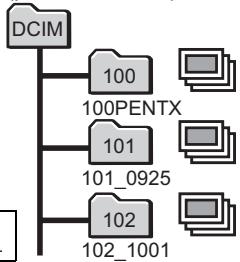 PENTAX OPTIO VS20 - Changement du système de nommage du dossier - 3