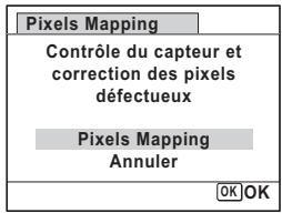 Pixels Mapping Contrôle du capteur et correction des pixels défectueux Pixels Mapping Annuler OK OK