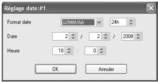 PENTAX REMOTE ASSISTANT 3 - Boîte de dialogue [Réglage date] - 1