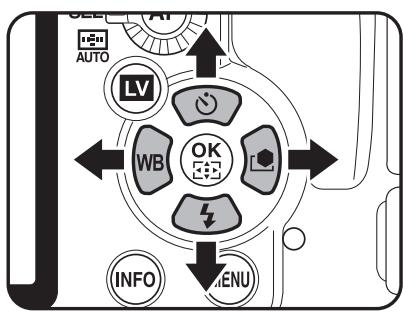 AUTO LV WB OK INFO MENU