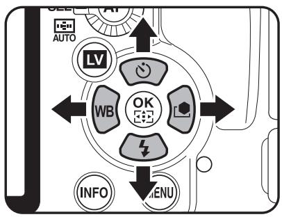 AUTO LV WB OK INFO MENU