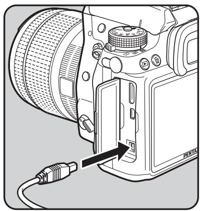 PENTAX K5 - Utilisation de l'adaptateur secteur (en option) - 2
