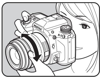 PENTAX K5 - Utilisation du cadre de visée - 2