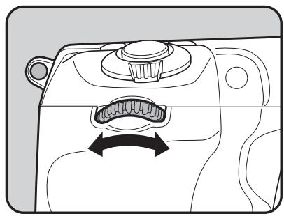 PENTAX K5 - Tournez la molette avant (💡) pour ajuster la vitesse d'obturation. - 1
