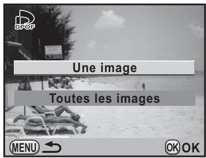 DROF Une image Toutes les images MENU ← OK OK