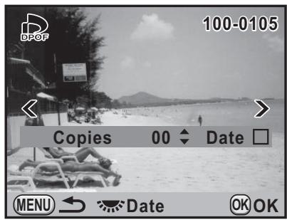 100-0105 Copies 00 Date MENU Date OK OK
