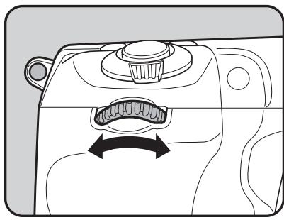 PENTAX K5 - Tournez la molette avant (💡) pour ajuster la vitesse d'obturation. - 1