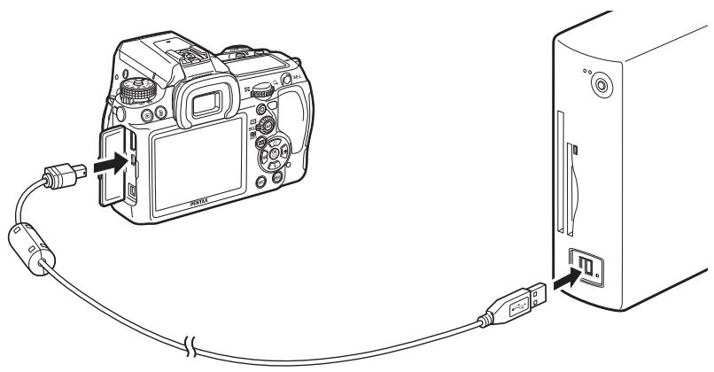 PENTAX K5 - Enregistrement des images par raccordement de l'appareil et de l'ordinateur - 1