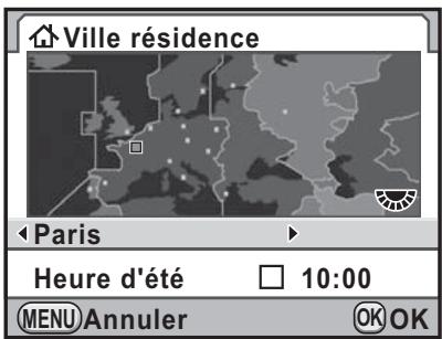 Ville résidence Paris Heure d'été 10:00 MENU Annuler OK OK