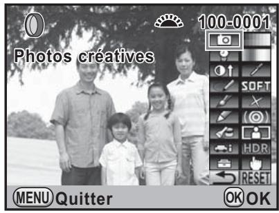 0 100-0001 Photos creatives MENU Quitter OK OK
