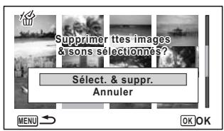 Supprimer ttes images & sons sélectionnés? Sélect. & suppr. Annuler