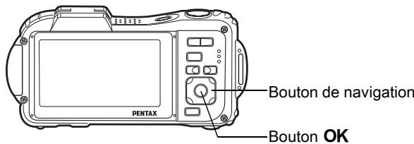 PENTAX Bouton de navigation Bouton OK
