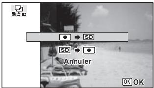 PENTAX WG1 - Copie de fichiers de la mémoire intégrée vers la carte mémoire SD - 1