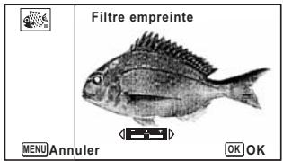 Filtre empreinte MENU Annuler OK OK