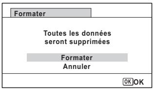 Formater Toutes les données seront supprimées Formater Annuler OK OK