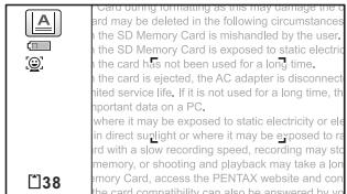 PENTAX WG1 - Prise de vue de texte (mode texte) - 3