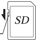 PENTAX WG1 - Précautions d'utilisation d'une carte mémoire SD - 1