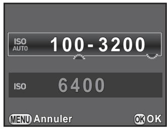 PENTAX K-50, K50, K50, K50, K50, K50, K50 - Réglage de la sensibilité - 1