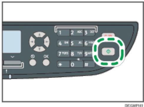 RICOH AFICIO SP3510SF - Drucken Sie auf die Taste [Start]. - 1