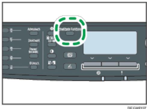 RICOH AFICIO SP3510SF - Drucken Sie die Taste [Schnelltaste Funktionen]. - 1