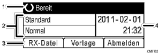 RICOH AFICIO SP3510SF - Der Bildschirm befindet sich im Standby-Modus - 1