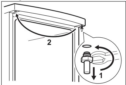ELECTROLUX EUF2040AOW - Wechseln des Turanschlags - 2