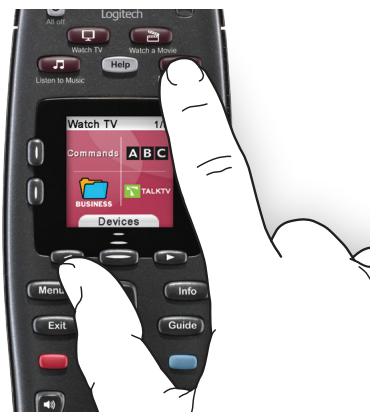 LOGITECH HARMONY 700 - Selecting an Activity - 1