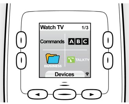 LOGITECH HARMONY 700 - Using your screen features - 1
