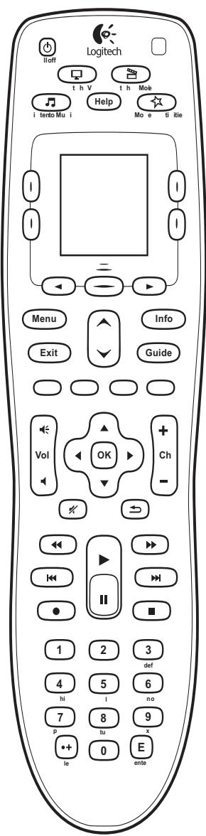 LOGITECH HARMONY 700 - The buttons on your Harmony 700 - 1
