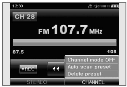 GRUNDIG MPIXX 8800 - Réglage des stations radio... - 1