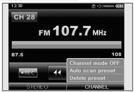 GRUNDIG MPIXX 8800 - Mémorisation manuelle des stations radio - 2