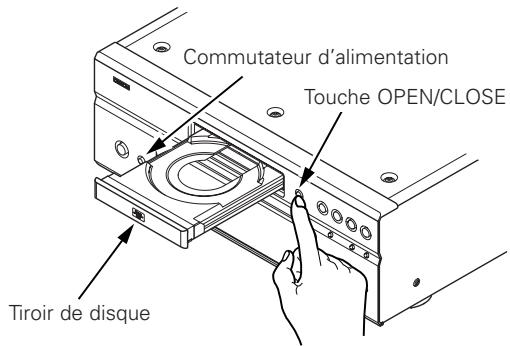 DENON DVD-A1XV - Ouverture et fermeture du tiroir de disque - 1