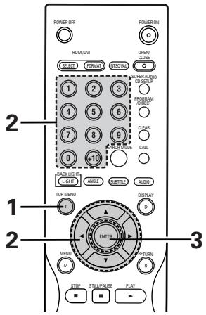 DENON DVD-A1XV - Utilisation de la Barre de Menu - 1