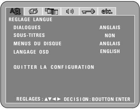 DENON DVD-A1XV - Eléments de réglage pour l'utilisation - 5
