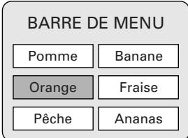 DENON DVD-A1XV - Utilisation de la Barre de Menu - 5