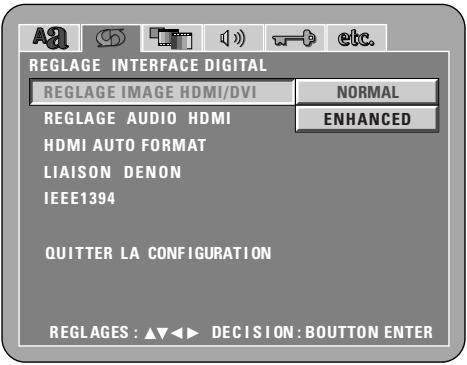DENON DVD-A1XV - \* Pour quitter le mode Paramétrage - 6