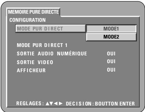 DENON DVD-A1XV - UTILISATION DU MODE PURE DIRECT - 4