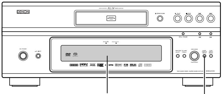 DENON DVD-A1XV - UTILISATION DE LA CONFIGURATION DU SUPER AUDIO CD - 1
