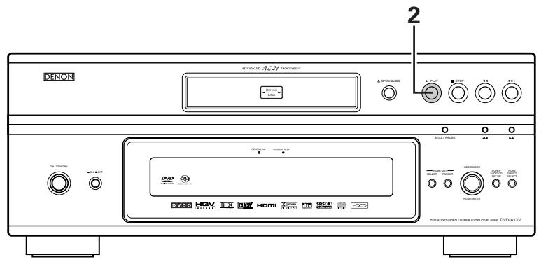 DENON DVD-A1XV - LECTURE DES PISTES DANS UN ORDRE ALEATOIRE - 1